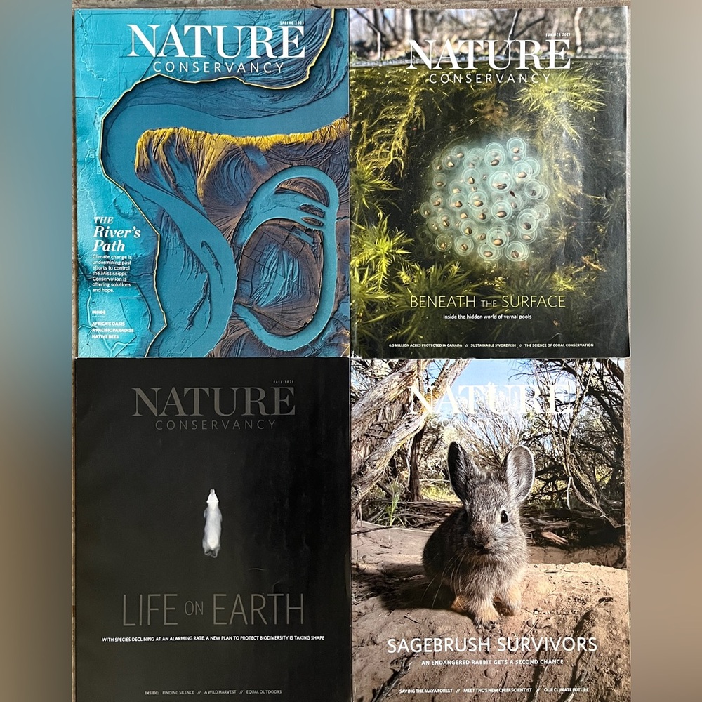 Nature Conservancy. 4 Stunning Issues. Amazing Photos & Articles. New